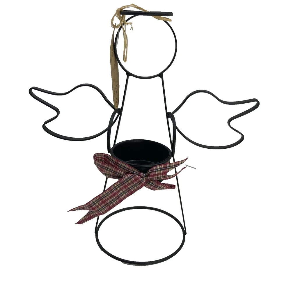 New‎ Metal Wire Angel Candle Votive Holder Christmas 10